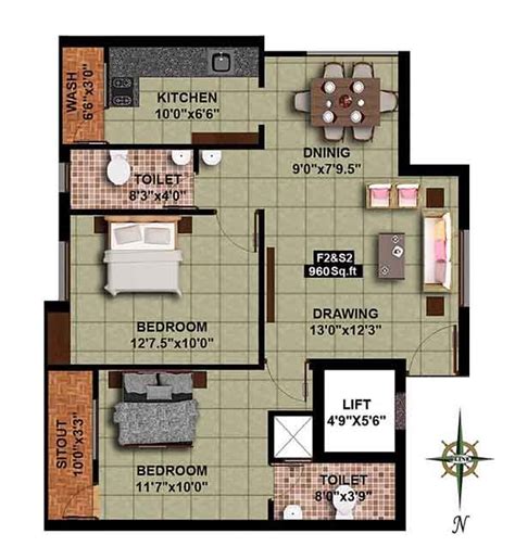 Small 2 Bedroom House Plans With Measurements | www.resnooze.com