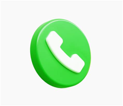 3D Realistic Phone Call Button vector illustration 7861763 Vector Art ...