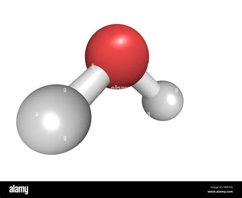 Chemical structure of a water molecule, H2O Stock Photo - Alamy