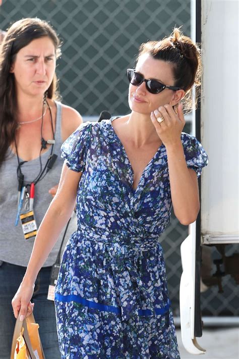 Penelope Cruz in Floral Dress on set in Miami Beach | GotCeleb