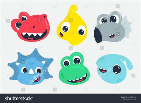 Dinosaur Face Cartoon Royalty-Free Images, Stock Photos & Pictures ...