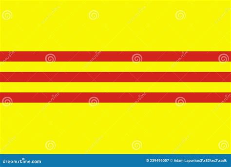 South Vietnamese Flag Vector. South Vietnam Flag Stock Vector ...