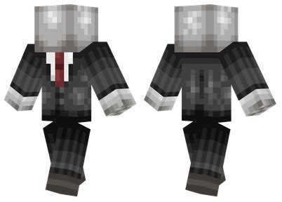 Slender Man Minecraft Skin Face