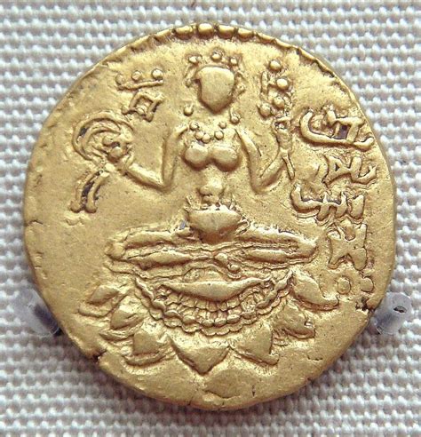 Coin of Vikramaditya Chandragupta II with the name of the king in ...