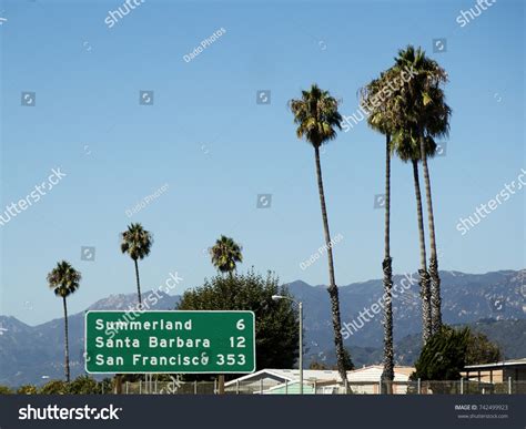 Freeway Traffic Signs Around Los Angeles Stock Photo 742499923 ...