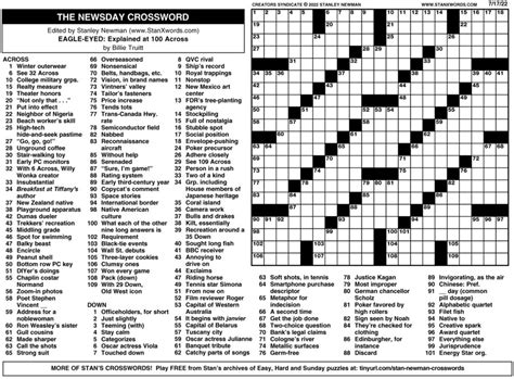 Newsday Crossword Sunday | Creators Syndicate