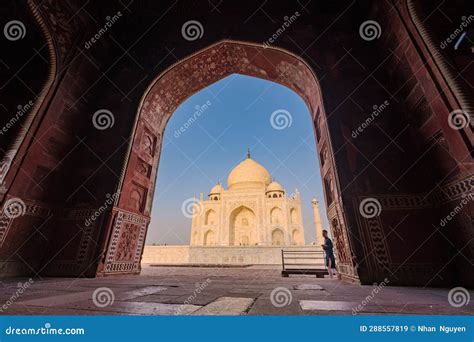 The Architecture of the Taj Mahal As Seen from the Dome of the Mosque ...