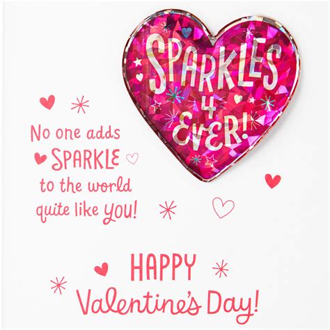 Sparkles Forever Granddaughter Valentine's Day Card With Sticker ...