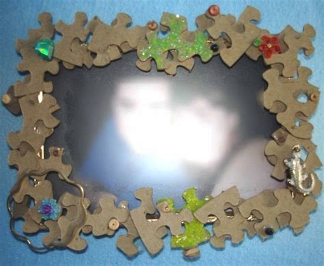 Puzzle Picture Frame · How To Make A Frame / Photo Holder · Embellishing on Cut Out + Keep