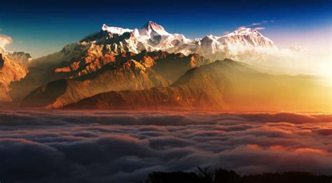 Mountains In Clouds Wallpaper, HD Nature 4K Wallpapers, Images and Background - Wallpapers Den