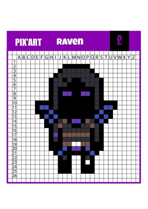 ???Pixel Art Fornite : 12 modèles à télécharger gratuitement ...