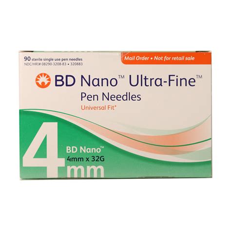 BD Nano Pen Needles 32g 4mm Case 12 | Pen Needles