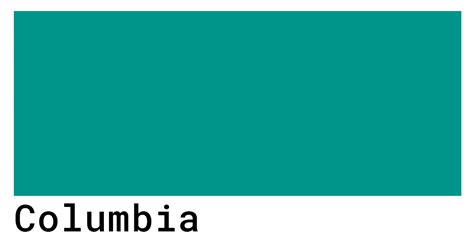 Columbia Color Codes - colorcodes.io