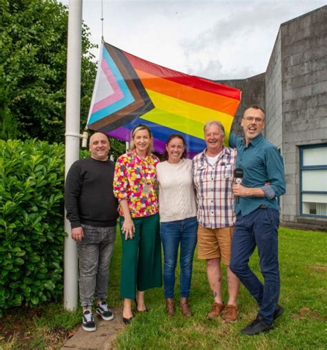 2023 Limerick Pride flag raised at City Hall for Limerick Pride month