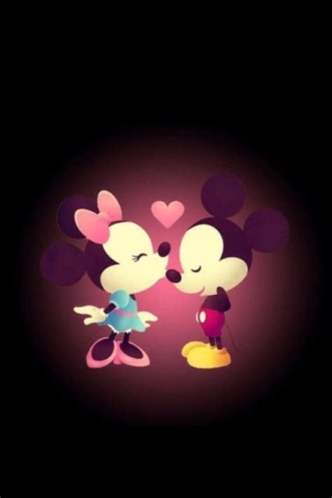 Background Mickey Mouse And Minnie Mouse Love Couple - Cute Mickey Mouse Love (#3234229) - HD ...