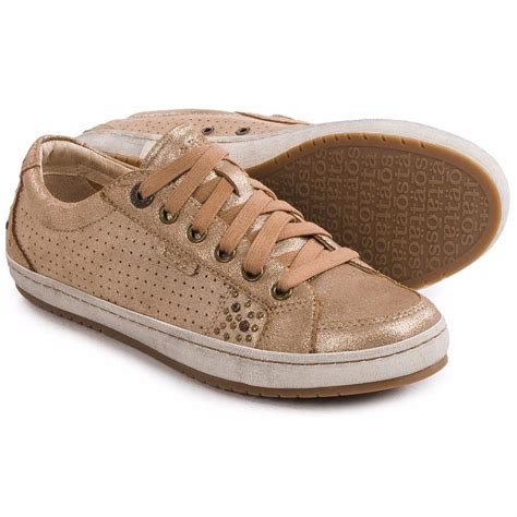 Taos Footwear Freedom Sneakers Leather Gold Brown Women NEW | eBay