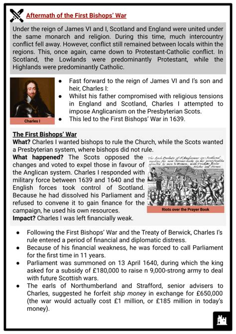 The Long Parliament, Bishops' War, Assembly, Timeline