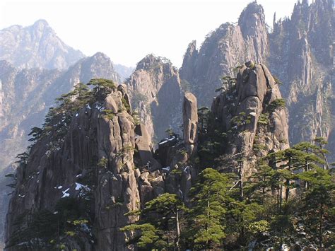 Huangshan Mountains, Anhui Providence, China - Beautiful places. Best places in the world. Shut ...