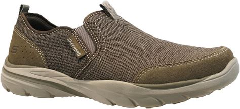 Mens Skechers Relaxed FIT AIR Cool Memory Foam Slip ON Walking Trainers ...