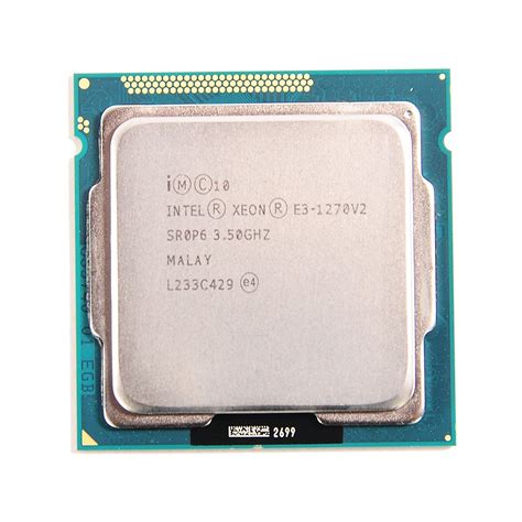 Intel Xeon Quad-Core Processor E3-1270V2 3.5GHz 5.0GT/s 8MB LGA1155 CPU ...