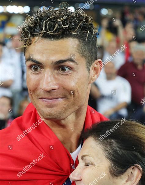 Cristiano Ronaldo Real Madrid His Mother Editorial Stock Photo - Stock ...