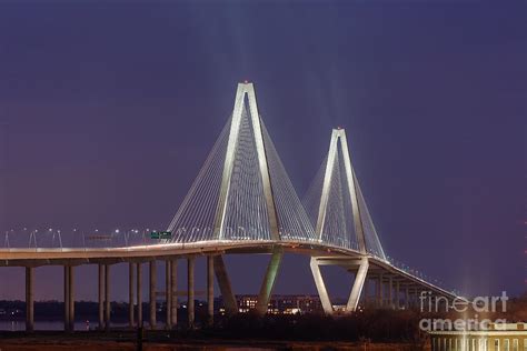 Cooper River Bridge at Night Photograph by Ei Katsumata - Fine Art America