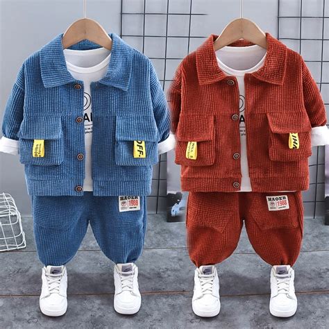 2023 New Boys′ Clothes Set Children′s Small Suit Three Pieces Kids Corduroy Suits - China Suit ...