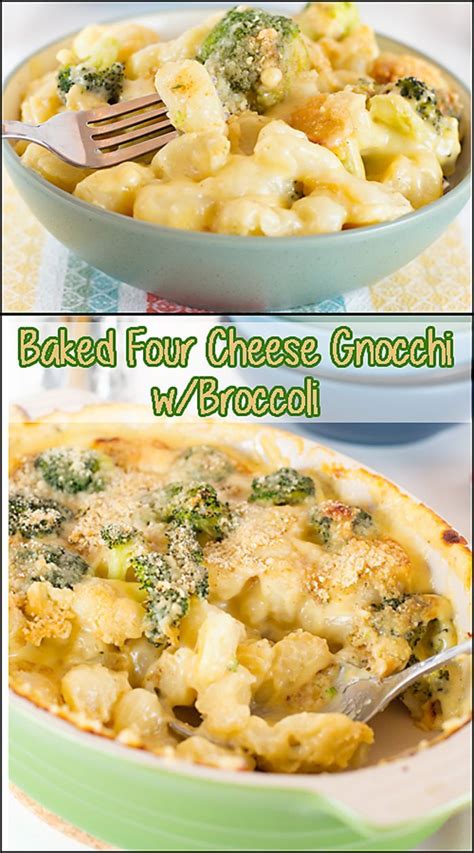 Baked Four Cheese Gnocchi w/ Broccoli | Recipe | Food, Pasta dishes ...