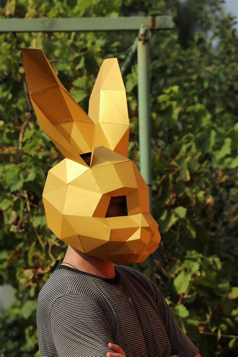 Hare Mask, New Beautiful Model Rabbit, PDF Template DIY Banny - LACRAFTA