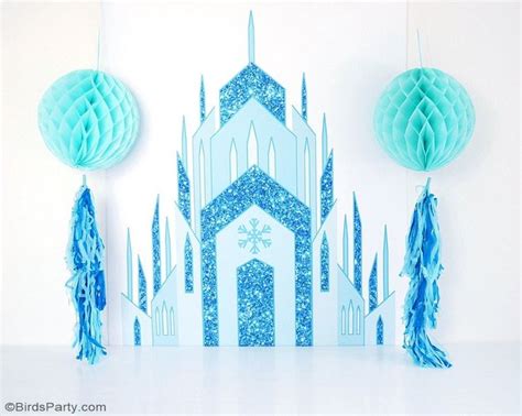 DIY Frozen Inspired Birthday Party Backdrop | Frozen themed birthday ...