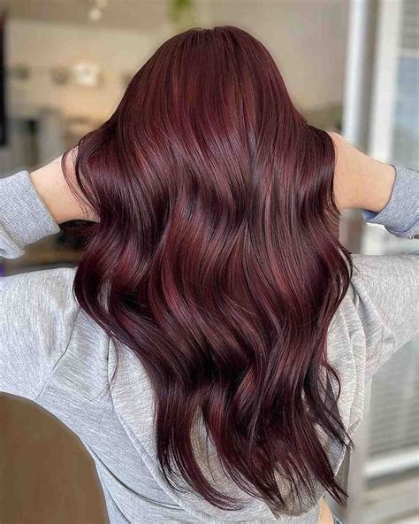 rich-dark-red-hair-color-for-long-hair Dark Maroon Hair, Dark Red Hair Color, Red Blonde Hair ...