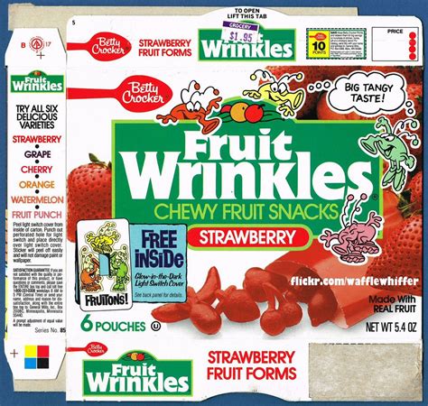 Fruit Wrinkles Fruit Snacks - 1989 | Fruit snacks, Snacks, Best fruits