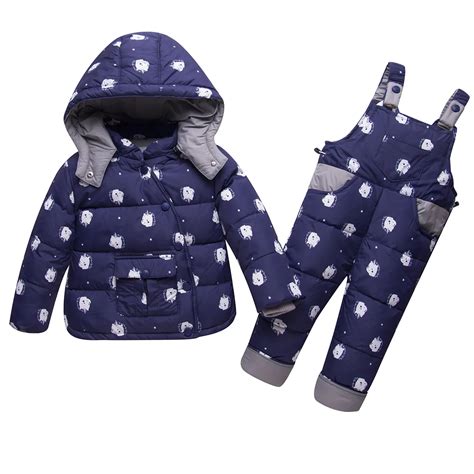 Infant Baby Girls Winter Coat Snowsuit Unicorn Outerwear Duck Down ...