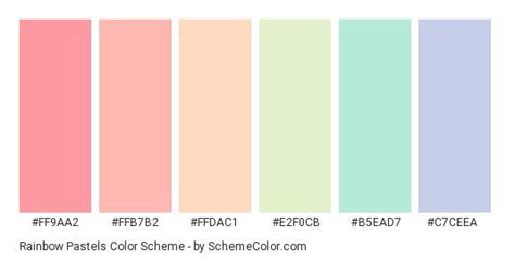 Pastel Color palettes | Pastel color schemes, Pastel colour palette, Hex color palette