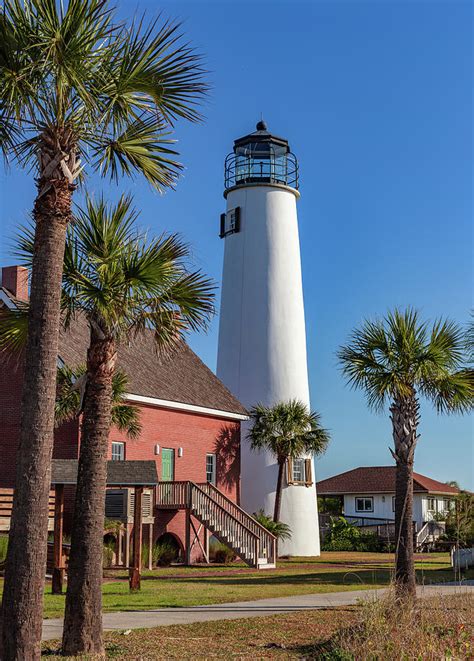 St. George Island Lighthouse Mixed Media by Capt Gerry Hare - Fine Art ...