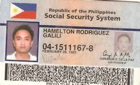 Philippines Sss Id Card