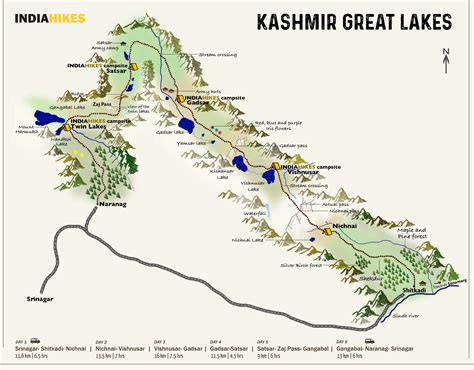 Kashmir Great Lakes Trek - 2023 - Itinerary, Cost, Trek And Travel Planning