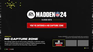 Madden 24 Closed Beta Details - EA SPORTS