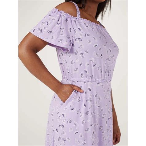 Brenda Edwards Off the Shoulder Dress Regular - QVC UK