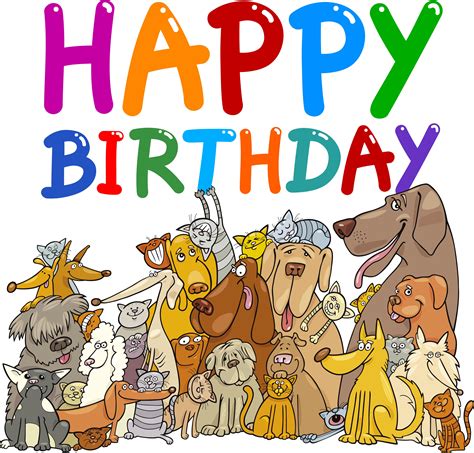 Funny Birthday Dog Clipart clipart | Happy birthday dog, Cat birthday wishes, Happy birthday design