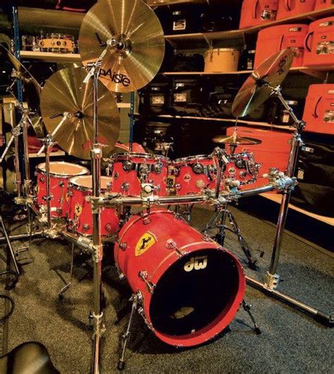 Nick Mason Gear - Another great picture of the kit DW Ferrari Custom Design Drum Workshop Inc ...