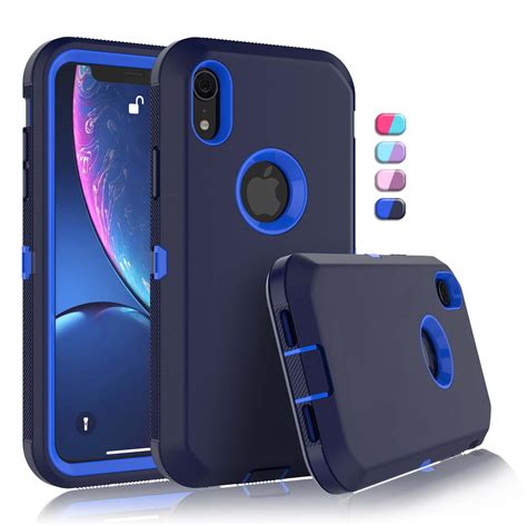 iPhone XR Cases, Sturdy Phone Case for iPhone XR 6.1", Tekcoo Full-Body Shockproof Protection ...