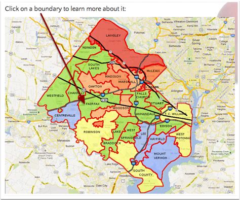 Fairfax County Boundary Map | Map Of West