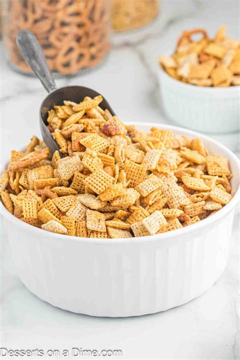 Sweet Chex Mix Recipe - Desserts on a Dime