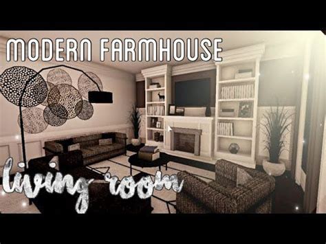 Bloxburg Modern Farmhouse Living Room || Colorful Alpaca - YouTube in 2022 | Modern farmhouse ...