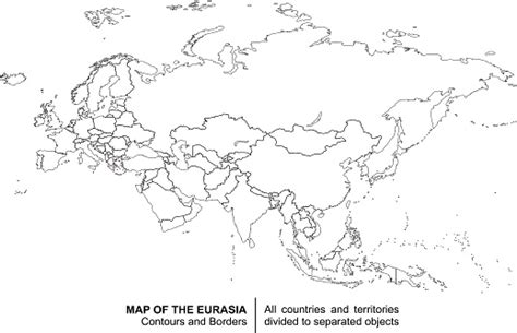 Ilustración de Eurasia Contorno Mapa y más Vectores Libres de Derechos de Alemania - iStock