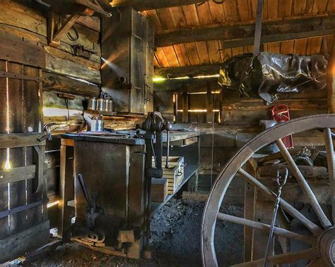 Inside the Blacksmith Shop Photograph by Anthony M Davis - Pixels