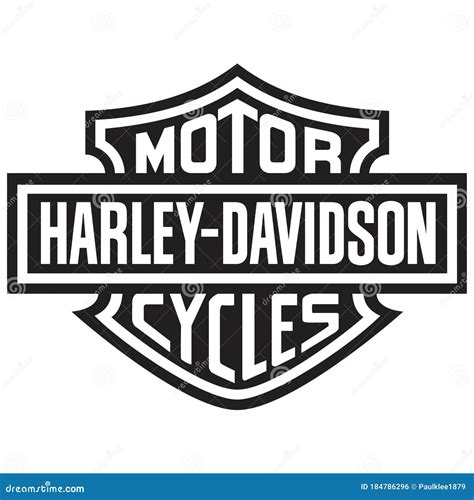 Harley Davidson Logo Vector Illustration on White Background Editorial Photo - Illustration of ...