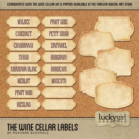 The Wine Cellar Labels | Digital Art