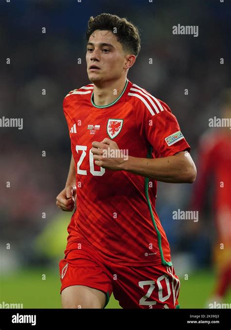 Wales’ Daniel James in action during the UEFA Nations League Group A Match at Cardiff City ...